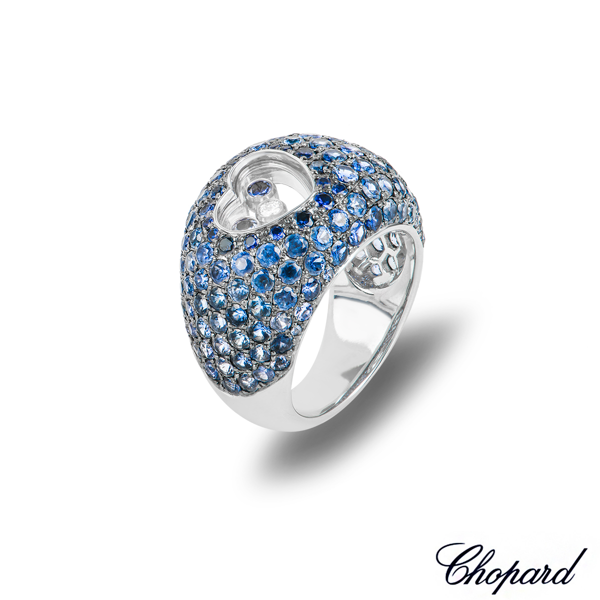 Chopard White Gold Sapphire & Diamond Ring 82/7059-1110